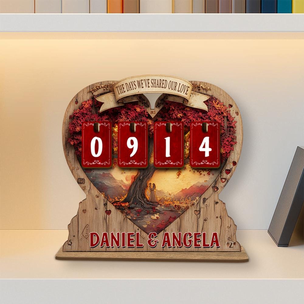Personalized Wooden Book Tracker, Reading Number Display, Bookshelf Decor