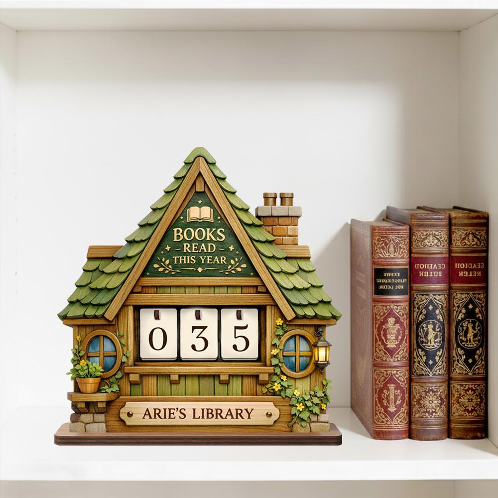 Personalized Book Lovers Decor, Library decor, Book counter sign, Reading Trackers, Books read year, Reading Tracker Gift for Book Lovers