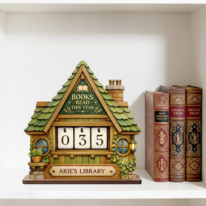 Personalized Book Lovers Decor, Library decor, Book counter sign, Reading Trackers, Books read year, Reading Tracker Gift for Book Lovers