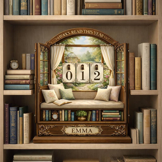 Personalized Books Read Tracker Sign, Book Lover Gift