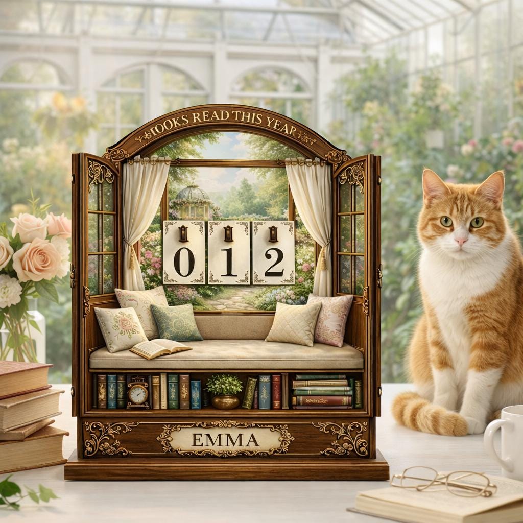 Personalized Books Read Tracker Sign, Book Lover Gift