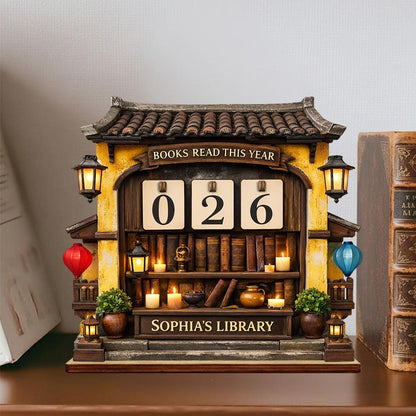 Personalized Dragon Book Tracker, Asian Library Decor, Book Lover Gift