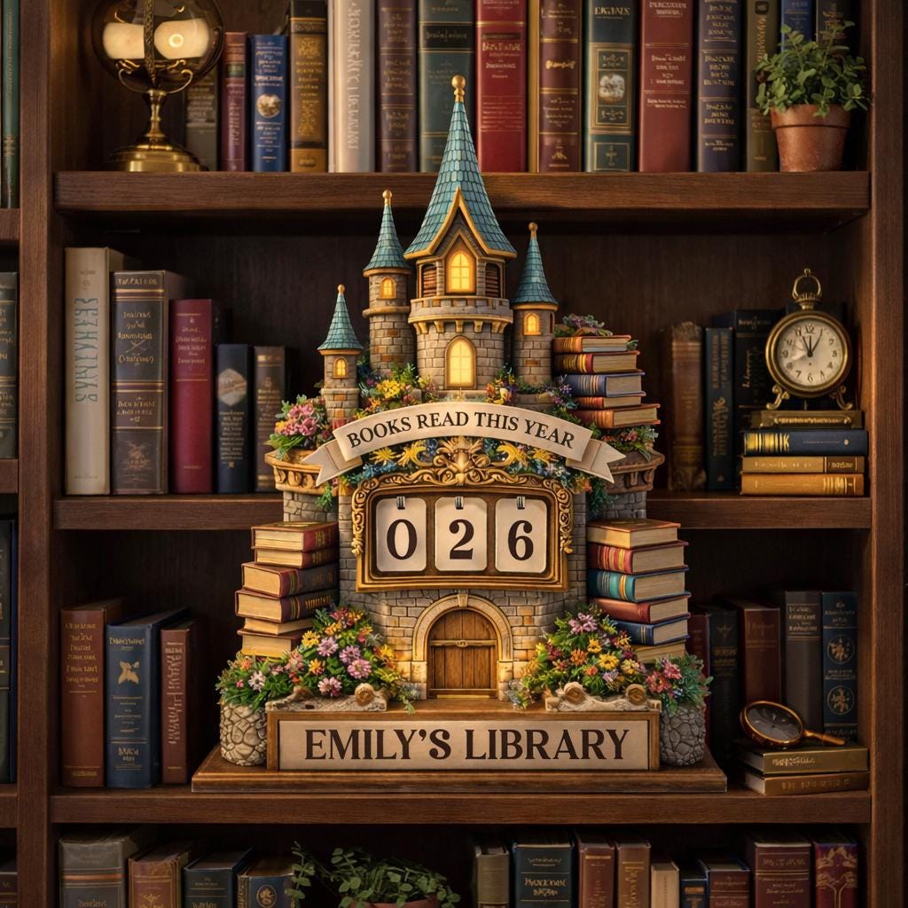 Personalized Reading Tracker Decor, Books Read This Year Counter, Custom Book Lover Gift, Literary Home Decor, Bookish Shelf Display
