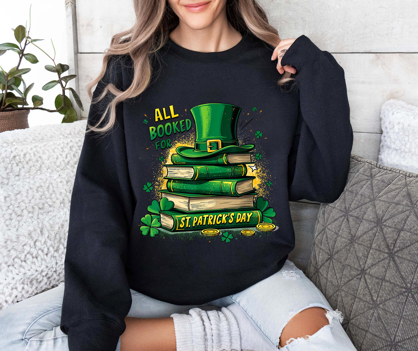 All Booked St. Patrick's Day Reader Book Readers Costume T-Shirt