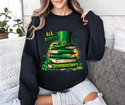 All Booked St. Patrick's Day Reader Book Readers Costume T-Shirt
