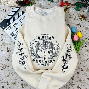 The Thirteen Throne Of Glass Embroidered Sweatshirt, From Now Until the Darkness Claims Us Embroidered Shirt, Fastastic Reader, Bookish Gift