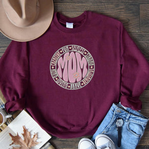 Floral Mama Embroidered Sweatshirt, Mom Birthday Gift, Creative Loved Mom Shirt, Mothers Day Git, Mom Birthday Gift