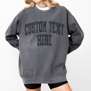 Custom Sweatshirt, Comfort Colors Custom Sweatshirt, Comfort Colors, Vintage Sweatshirt, College Custom Sweatshirt, Personalized Gift