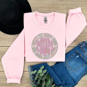 Floral Mama Embroidered Sweatshirt, Mom Birthday Gift, Creative Loved Mom Shirt, Mothers Day Git, Mom Birthday Gift