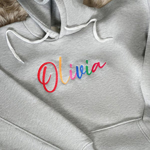 Custom Embroidered Sweatshirt, Personalized Hoodie, Embroidered Unisex Crewneck, Christmas Gift, Couple Gift Idea, Personalized Gift