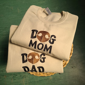 Embroidered Dog Mom Sweatshirt, Personalised Dog Owner Sweatshirt, Dog Lover Gift, Dog Gifts For Owner, Pet lover Jumper, Dog Mum Sweater