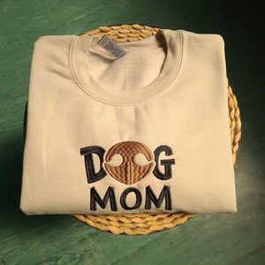 Embroidered Dog Mom Sweatshirt, Personalised Dog Owner Sweatshirt, Dog Lover Gift, Dog Gifts For Owner, Pet lover Jumper, Dog Mum Sweater