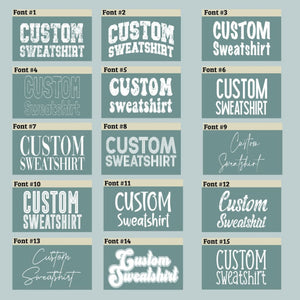 Custom Sweatshirt, Comfort Colors Custom Sweatshirt, Comfort Colors, Vintage Sweatshirt, College Custom Sweatshirt, Personalized Gift