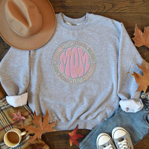 Floral Mama Embroidered Sweatshirt, Mom Birthday Gift, Creative Loved Mom Shirt, Mothers Day Git, Mom Birthday Gift