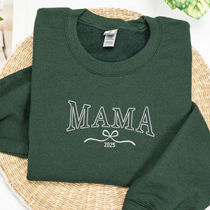 Custom Embroidered Birth Month Birth Flower Sweatshirt,Embroidered Birth Flower Crewneck,Birth Month Flower Hoodie,Custom Gift for Mama Mom