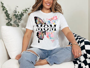 Butterfly Mom Shirt, Floral Mama Tee, Mothers Day T-shirt, Mom Shirt, Mother Sweatshirt, Mom Life Shirt, Custom Mom Tee, Mom Lover Shirt