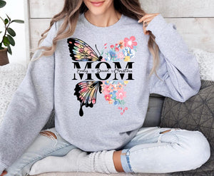 Butterfly Mom Shirt, Floral Mama Tee, Mothers Day T-shirt, Mom Shirt, Mother Sweatshirt, Mom Life Shirt, Custom Mom Tee, Mom Lover Shirt