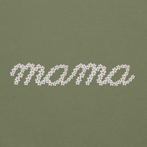 Embroidered Floral Mama Sweatshirt, Mama Crewneck, Embroidered Sweatshirt for Mom Gift Custom Crewneck, Personalized Mama, Floral Mama Shirt