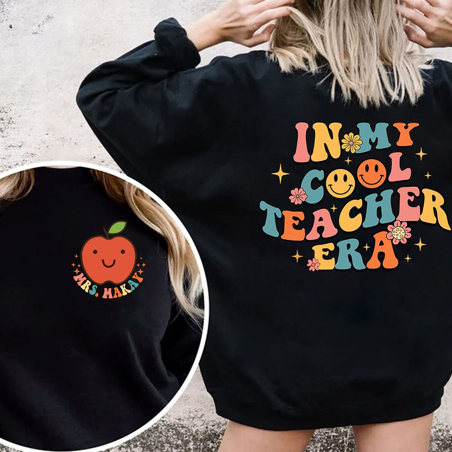 in My Cool Teacher Era Sweatshirt - Cool Teacher Club Sweater, Funny Teacher SweatshirT