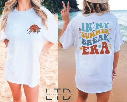 in My Summer Break Era Shirt, Custom Name Teacher Shirt, End of School Year Teacher Tee, Gift for Era Teacher, Gift for Era Teacher