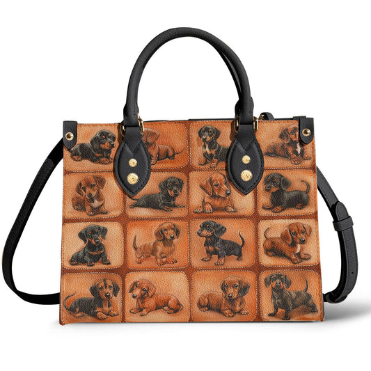 Leather Bag Vintage Dachshund Life