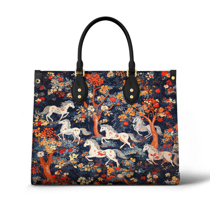 Leather Bag Enchanted Horses