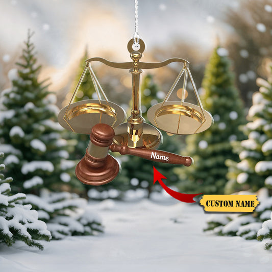 Lawyer Christmas Ornament, Lawyer Ornament Gift, Attorney Ornament Gift, Law, Ornament Decoration, Ornament For Gift, Ornament Christmas