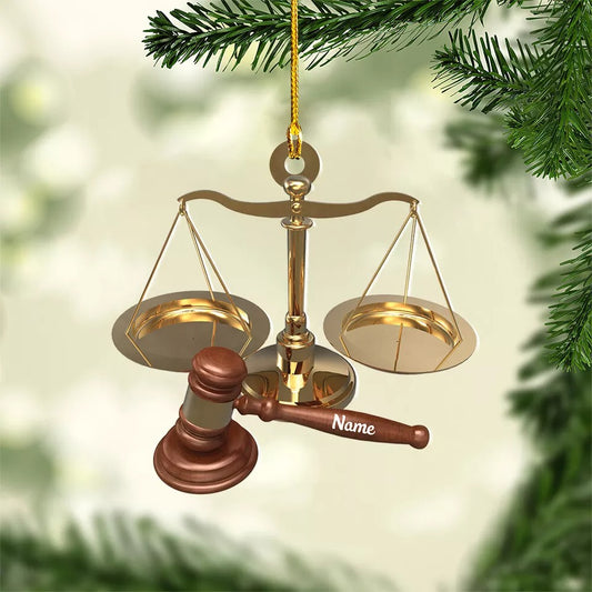 Lawyer Christmas Ornament, Lawyer Ornament Gift, Attorney Ornament Gift, Law, Ornament Decoration, Ornament For Gift, Ornament Christmas