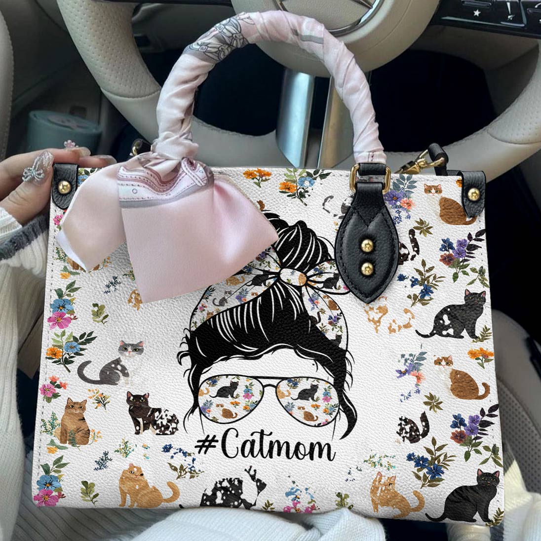 Leather Bag Catmom