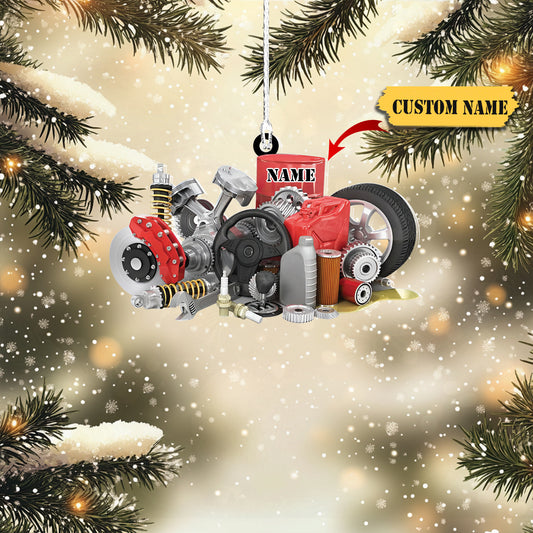 Mechanic 02 custom shaped acrylic christmas Ornament, gift for Mechanic 5, Ornament Decoration, Ornament For Gift, Ornament Christmas