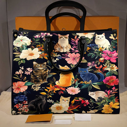 Leather Bag Moonlit Garden Whiskers