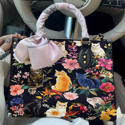 Leather Bag Moonlit Garden Whiskers