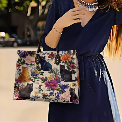Leather Bag Botanic Purrfection