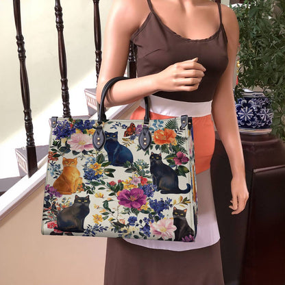 Leather Bag Botanic Purrfection