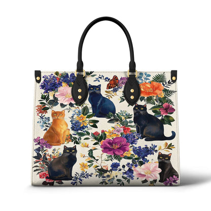 Leather Bag Botanic Purrfection