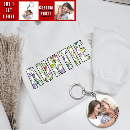 Auntie Sweatshirt, Floral Auntie Sweatshirt, Gift for Aunt, Aunt Sweatshirt, New Aunt Gift