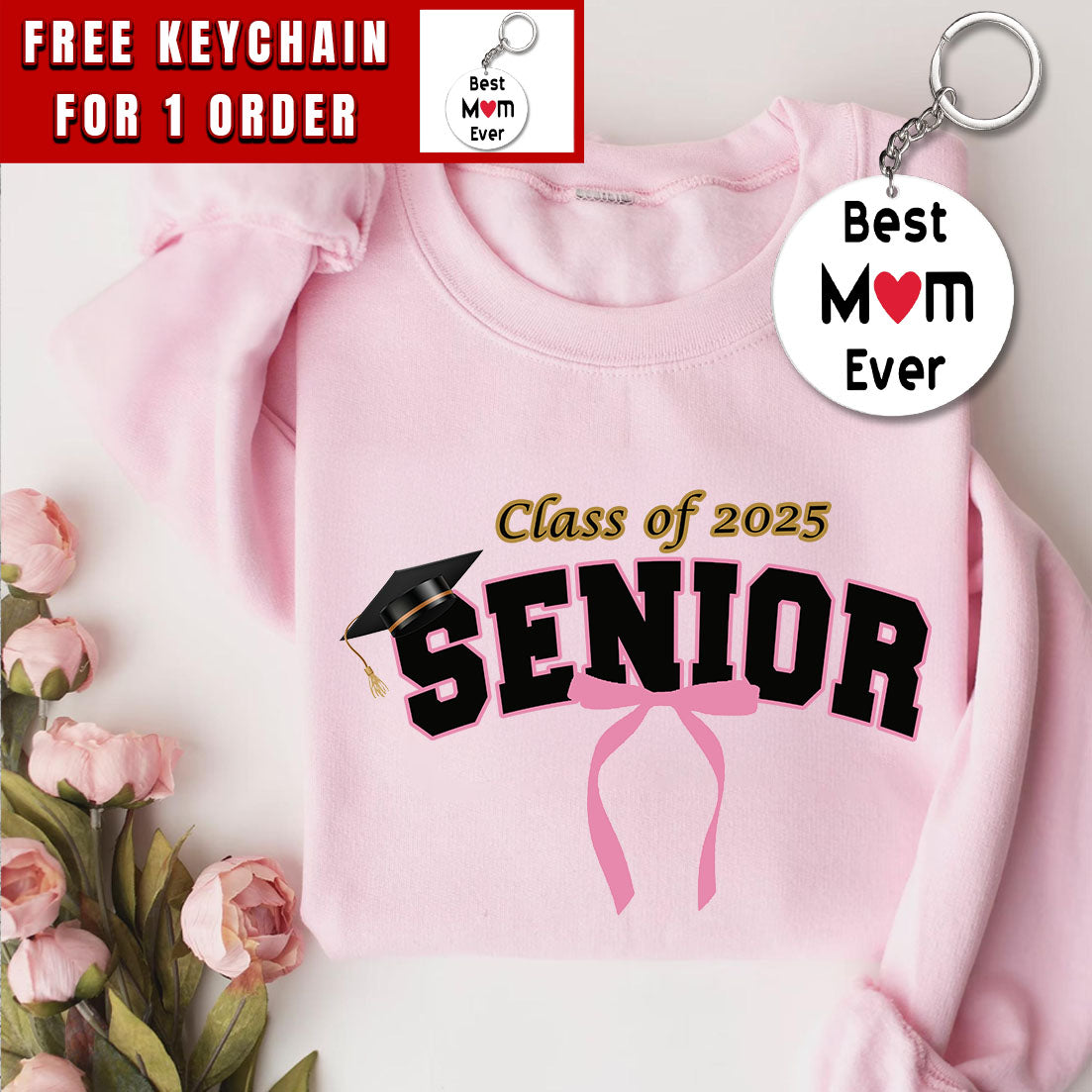 Senior 2025 Shirt, Class of 2025 Shirt, Coquette Senior 2025 Shirt, Graduation Shirt, High school Senior Shirt