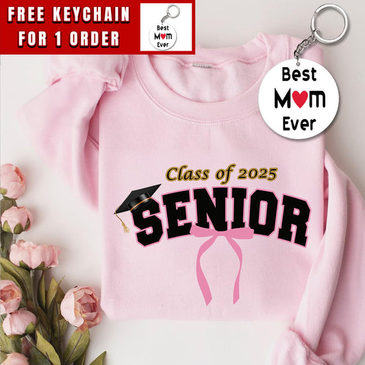Senior 2025 Shirt, Class of 2025 Shirt, Coquette Senior 2025 Shirt, Graduation Shirt, High school Senior Shirt