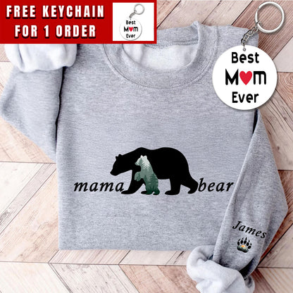 Custom Mom Sweatshirt, Mama Bear Sweatshirt, Mom Gift, Mama Sweatshirt, Mom Hoodie, Shirt For Mama
