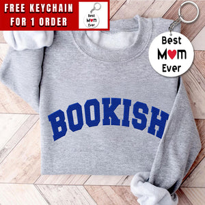 Embroidered Bookish Sweatshirt, Embroidered Book Lover Sweatshirt, Book Sweatshirt