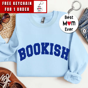 Embroidered Bookish Sweatshirt, Embroidered Book Lover Sweatshirt, Book Sweatshirt