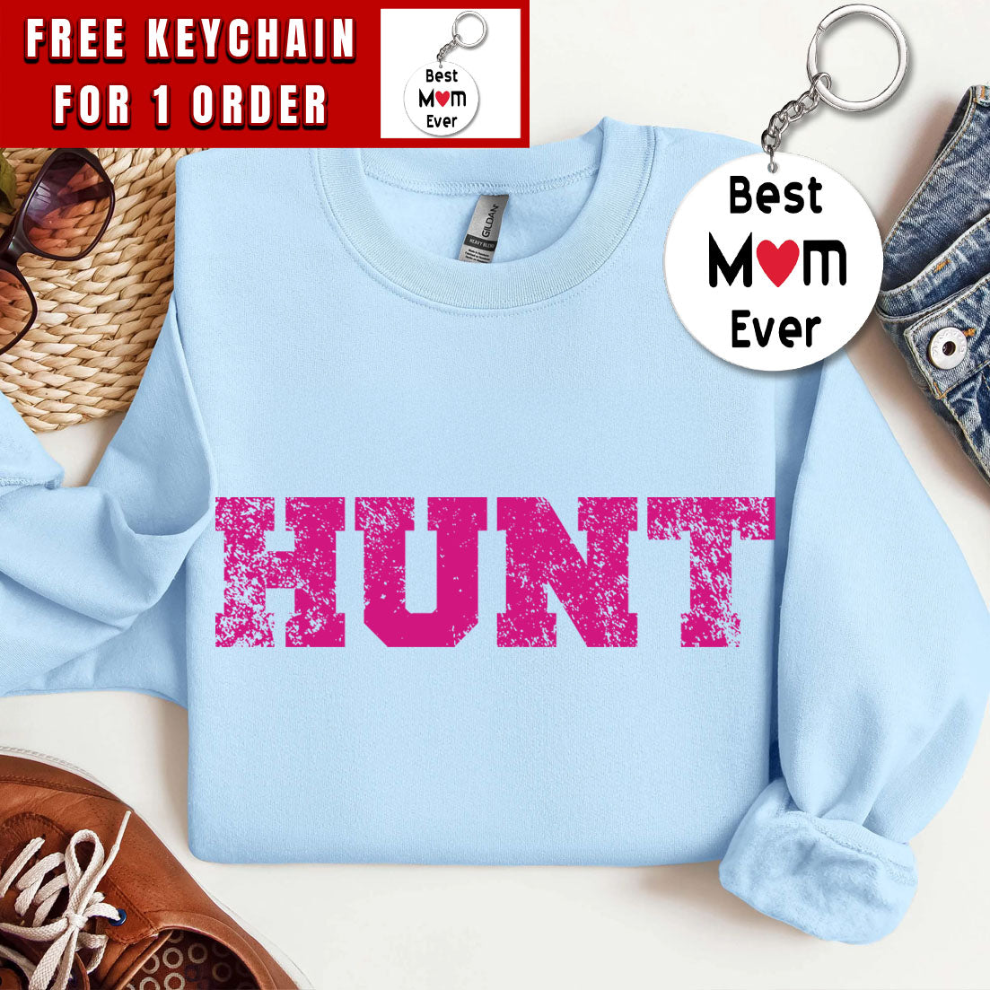 Hunt Sweatshirt, Hunting Season Sweatshirt, Hunting Lover Gift, Deer Hunters Shirt,Hunter Girlfriend