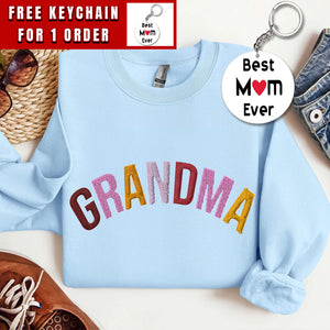 Grandma Sweatshirts Women Grandma Embroidered Shirt Grandma Oversize Sweatshirt