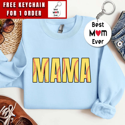 Cute Softball Mama Shirt, Mothers Day Gift For Softball Mom, Gift For Softball Lover Mom Shirt, Mothers Day Shirt, Softball Season Mom Shirt
