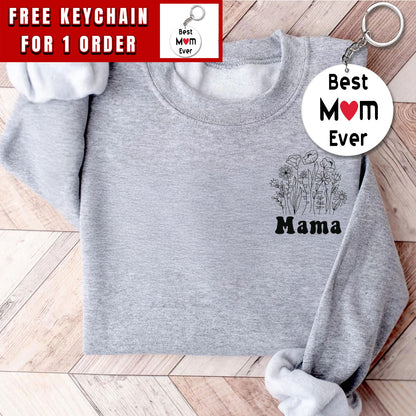 Floral Mama Sweatshirt, Mama Sweatshirt, Wildflower Crewneck, Flower Shirt, Retro Mama, Gift for Mother's Day