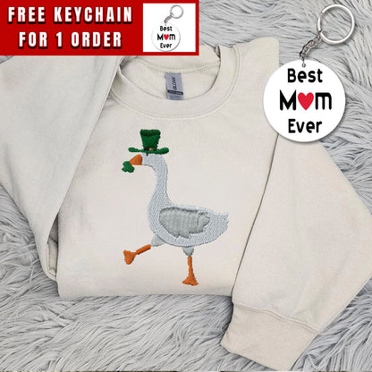 Embroidered Silliest Goose Patrick's Day Sweatshirt