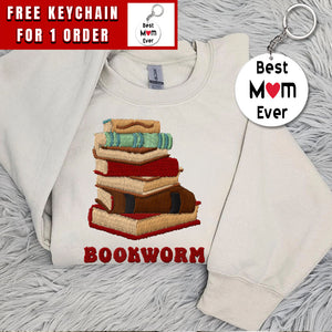 Bookworm Sweatshirt, Embroidered Book Lover Shirt, Reading Teacher Shirt, Bookish Sweatshirt, Librarian Tshirt, Best Gifts For Readers