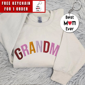 Grandma Sweatshirts Women Grandma Embroidered Shirt Grandma Oversize Sweatshirt