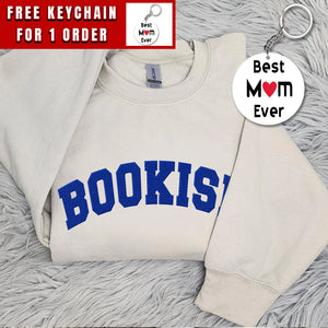 Embroidered Bookish Sweatshirt, Embroidered Book Lover Sweatshirt, Book Sweatshirt