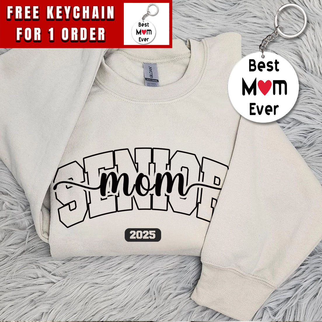 Senior Mom 2025 Sweatshirt, Senior Mom Gift, Graduation Mom Hoodie, Class Of 2025, Senior Mom 2025, Proud Mom,Senior Cheer Mom